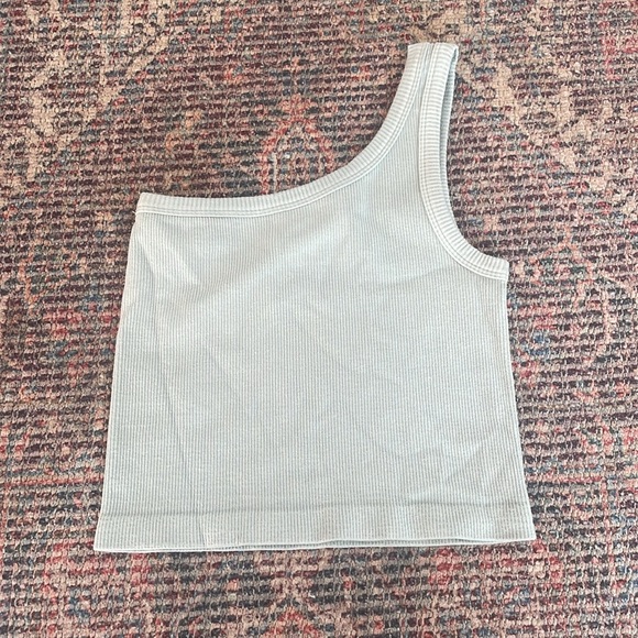 Seamless one shoulder top mint - Picture 4 of 4